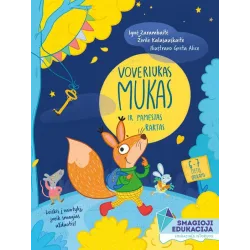 Skaitymo ir užduočių knyga Voveriukas Mukas ir pamestas raktas 6–7 metų vaikams