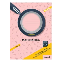 Matematika. Užrašai 1 klasė, 1 dalis (atnaujinta 2022). Serija TAIP!