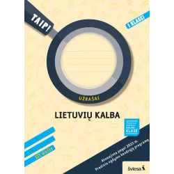 Lietuvių kalba. Užrašai 1 klasė, 3 dalis (atnaujinta 2022). Serija TAIP!