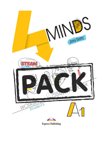 4MINDS A1 Workbook & Grammar + DigiBooks App (pratybos)