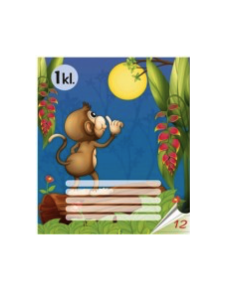 Sąsiuvinis TALSU linijomis 1 klasei 12 lapų