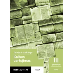 Kalbos vartojimas. Teorija ir užduotys III gimnazijos klasė, serija Horizontai
