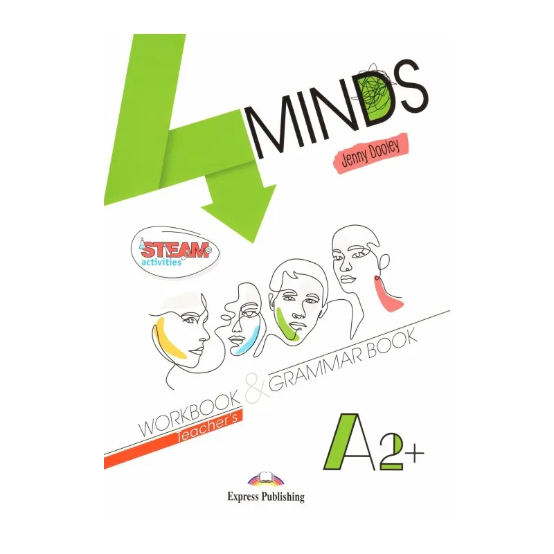 4MINDS A2+ Teachers Workbook & Grammar + DigiBooks App (mokytojui)