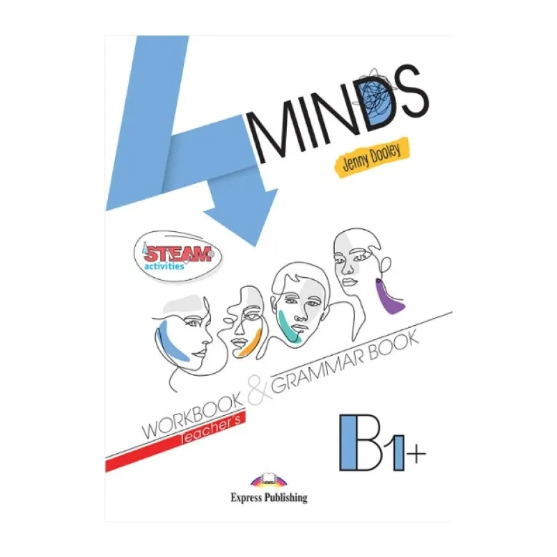 4MINDS B1+ Teachers Workbook & Grammar + DigiBooks App (mokytojui)
