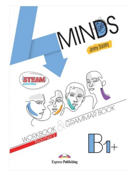 4MINDS B1+ Teachers Workbook & Grammar + DigiBooks App (mokytojui)