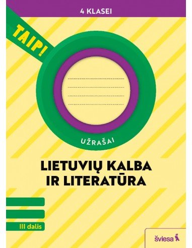 Lietuvių kalba ir literatūra. Užrašai 4 klasei,...