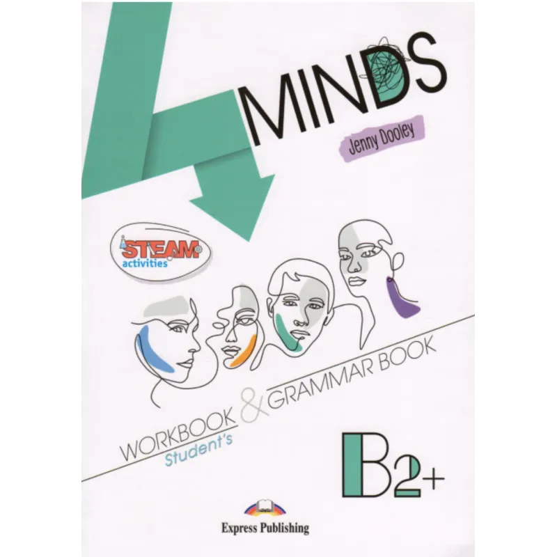 4MINDS B2+ Workbook & Grammar + DigiBooks App (pratybos)
