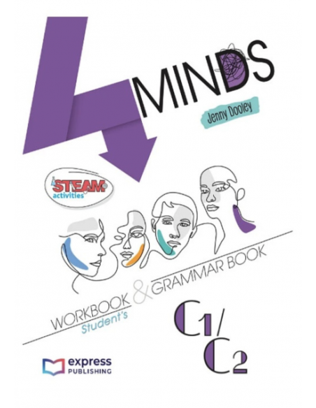 4MINDS C1/C2 Workbook & Grammar + DigiBooks App (pratybos)