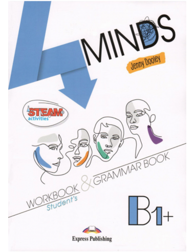 4MINDS B1+ Workbook & Grammar + DigiBooks App (pratybos)