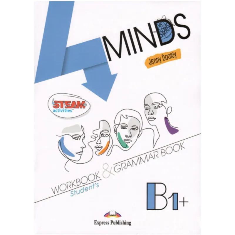 4MINDS B1+ Workbook & Grammar + DigiBooks App (pratybos)