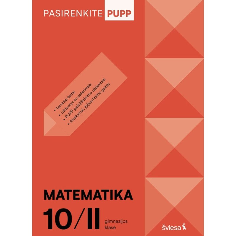 Matematika. PUPP, 10 (II gimnazijos) klasė, serija Pasirenkite PUPP