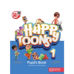 Happy Toons 1 Pupil's Book + DigiBooks App (vadovėlis)