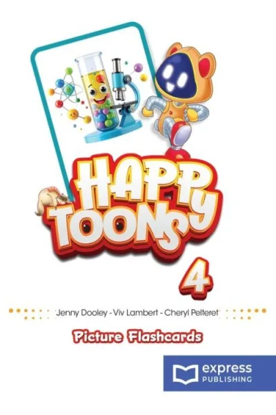Happy Toons 4 Picture Flashcards (kortelės)