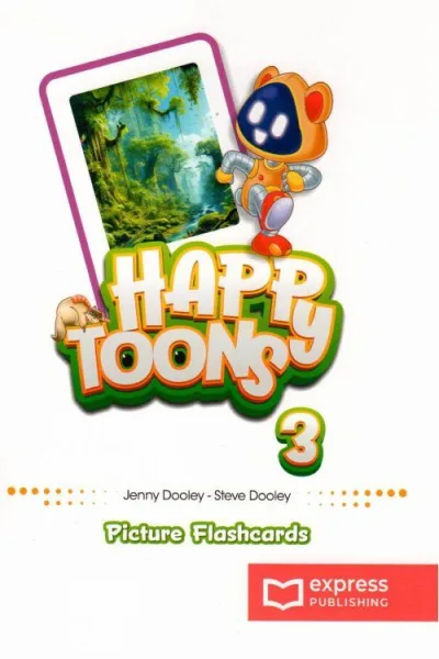 Happy Toons 3 Picture Flashcards (kortelės)
