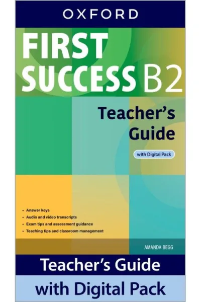 First Success B2 Teachers Guide with Digital Pack (mokytojo knyga)