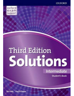 Solutions 3nd Edition Intermediate Students Book vadovėlis