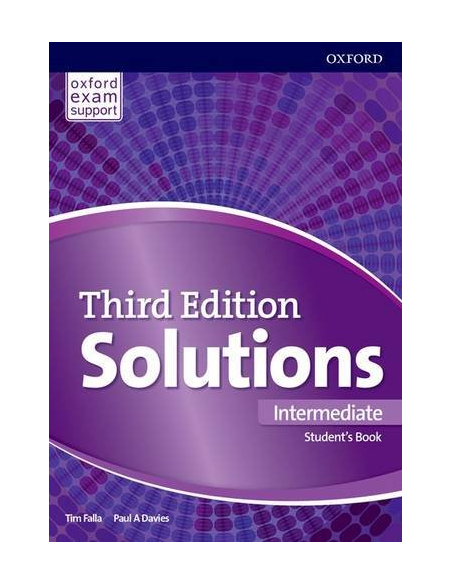 Solutions 3nd Edition Intermediate Students Book vadovėlis