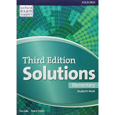 Solutions 3nd Edition Elementary Students Book vadovėlis