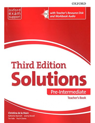 Solutions 3nd Edition Pre-Intermediate Teachers Book & Resource disk pack