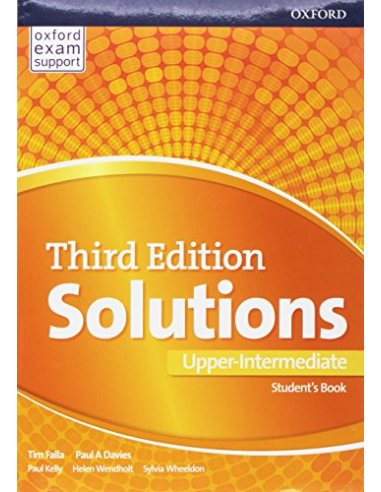 Solutions 3nd Edition Upper-Intermediate Students Book (vadovėlis)