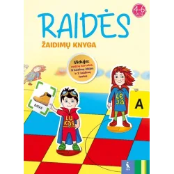 Raidės. Žaidimų knyga. 4-6 metų vaikams | Knygeta.lt
