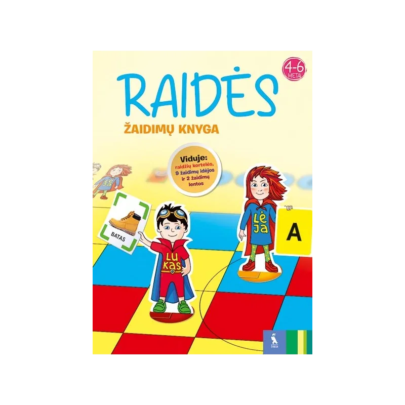 Raidės. Žaidimų knyga. 4-6 metų vaikams | Knygeta.lt