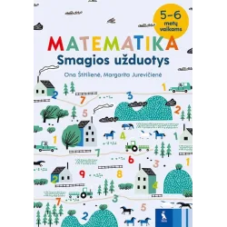 Matematika. Smagios užduotys 5-6 metų vaikams | Knygeta.lt