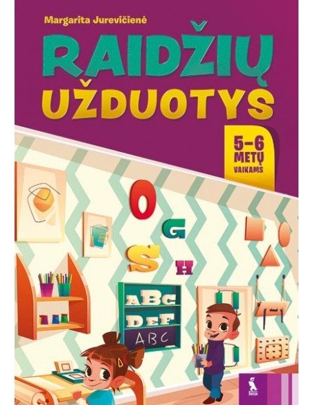 Raidžių užduotys 5-6 metų vaikams