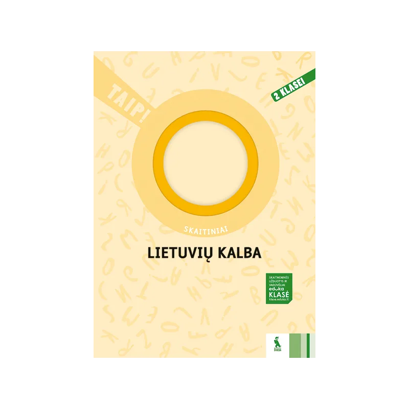 LIETUVIŲ KALBA. Skaitiniai 2 klasei – TAIP! | Knygeta.lt