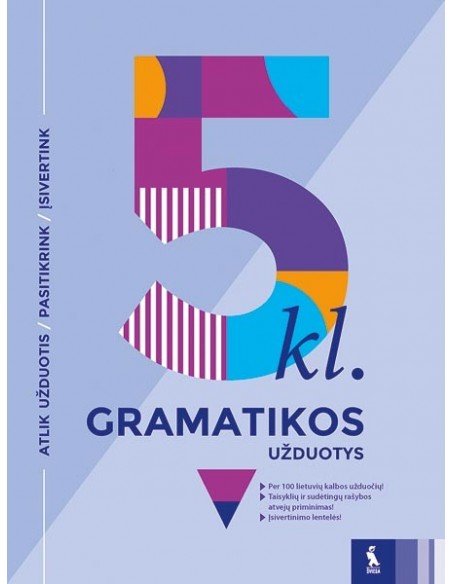 Lietuvių kalbos gramatikos užduotys 5 klasei