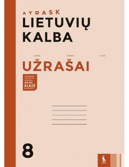 LIETUVIŲ KALBA. Užrašai 8 klasei (ATRASK)
