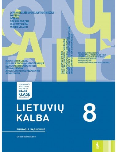 LIETUVIŲ KALBA. Pratybų sąsiuvinis 8 klasei, 1...