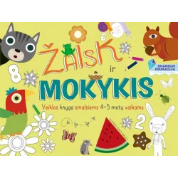 Žaisk ir mokykis. Veiklos knyga smalsiems 4-5 metų vaikams